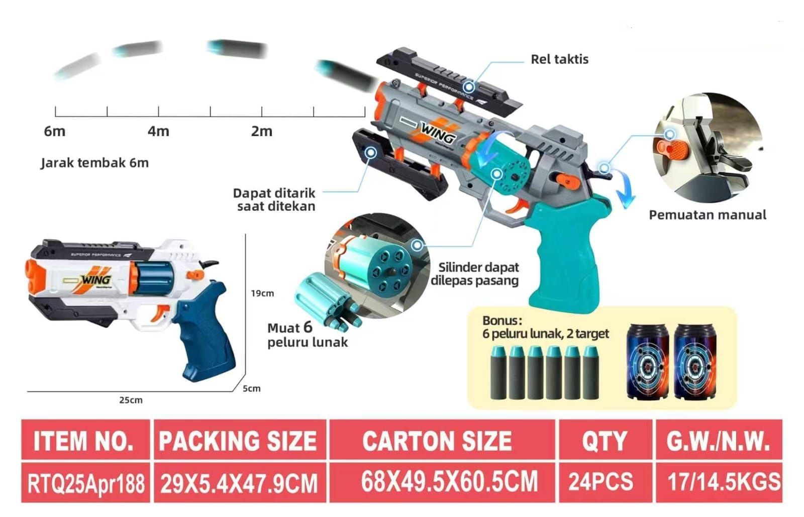Pistol Soft Bullet 