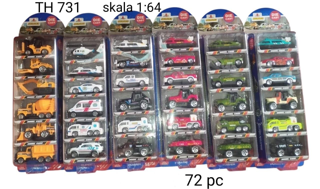 6 Pcs Alloy Cars
