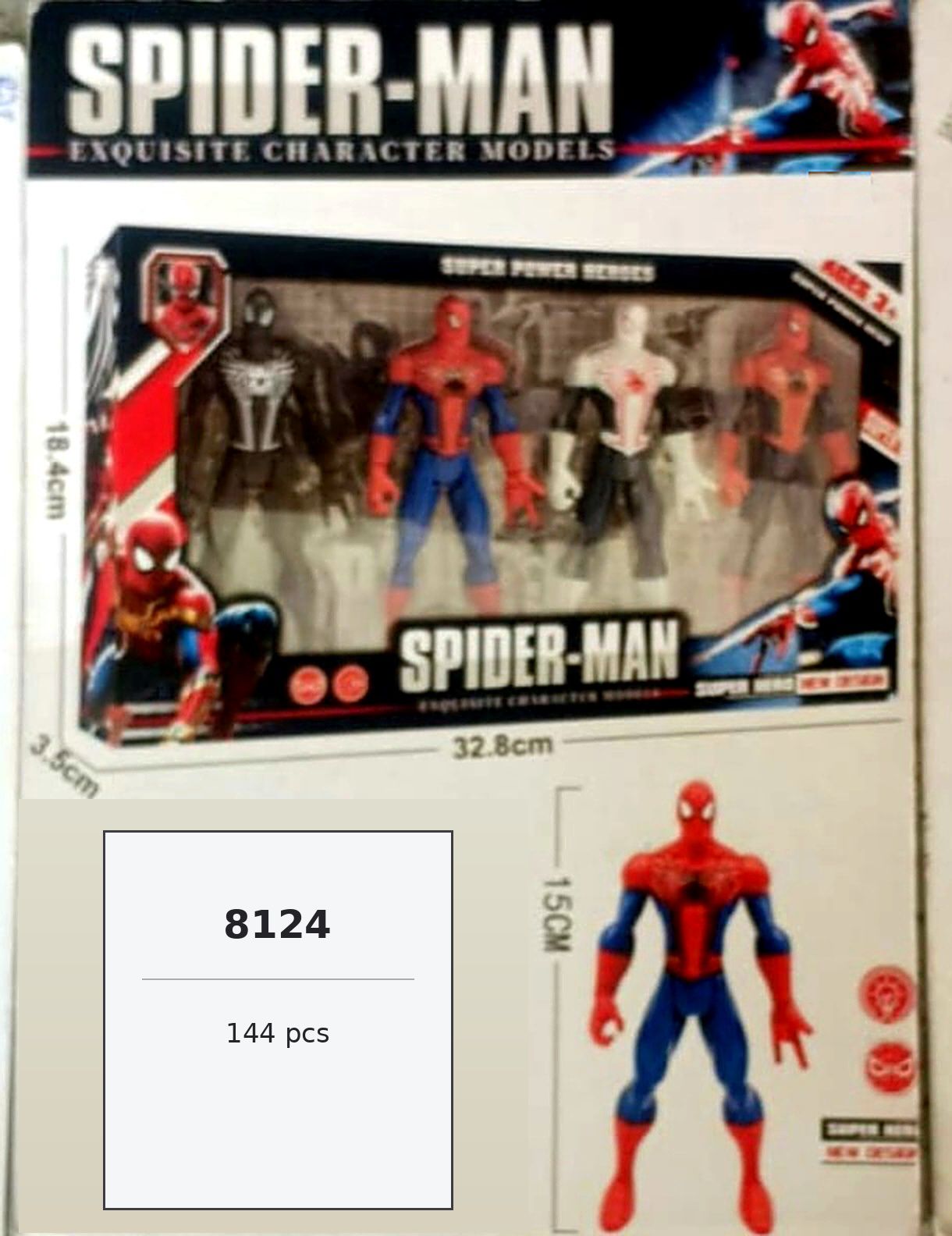 Mainan Anak Robot Spiderman isi 4 pcs